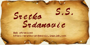 Sretko Srdanović vizit kartica